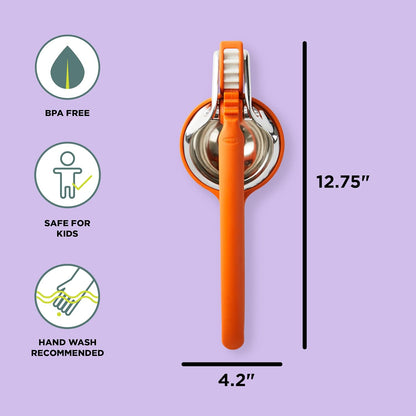 Chef'n FreshForce Lemon Squeezer Citrus Juicer, Manual Hand Press with Dual-Gear Power for Maximum Juice Extraction, Durable, Lime Green