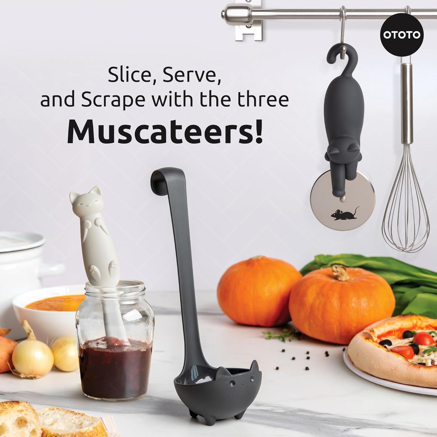 OTOTO The Original Nessie Ladle - Soup Ladle, Cute Gifts, Funny Kitchen Gadgets, Loch Ness design, Cooking Gifts for Mom - Cute and Practical Kitchen Utensils - Unique Gifts for Women