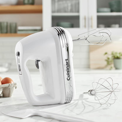 Cuisinart Power Advantage Plus 9-Speed Hand Mixer, 220W Motor, Electric Mixer with Dishwasher-Safe Beaters, Storage Case, HM-90BCS, Brushed Chrome