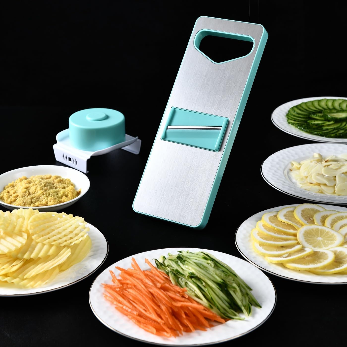 Vegetable Chopper and Spiralizer, Food Chopper with Container, Fruit Slicer, Kitchen Gadgets & Gifts, Home Essentials