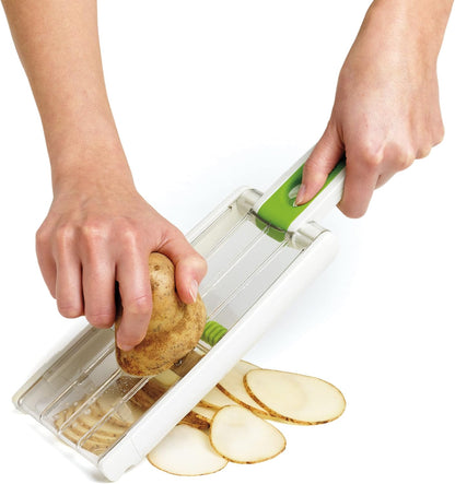 Chef'n Sleek Slice Handheld Collapsible Mandoline, Green