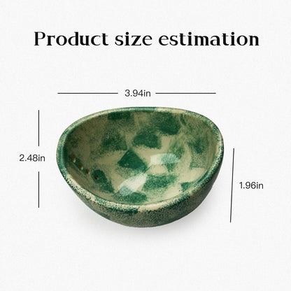 Herb Stripper Tool,Versatile Herbs Stripper Bowl,Pottery Herb Stripper for Effortless Leaf and Stem Separation,Stripper for Peeling Cilantro and Herb