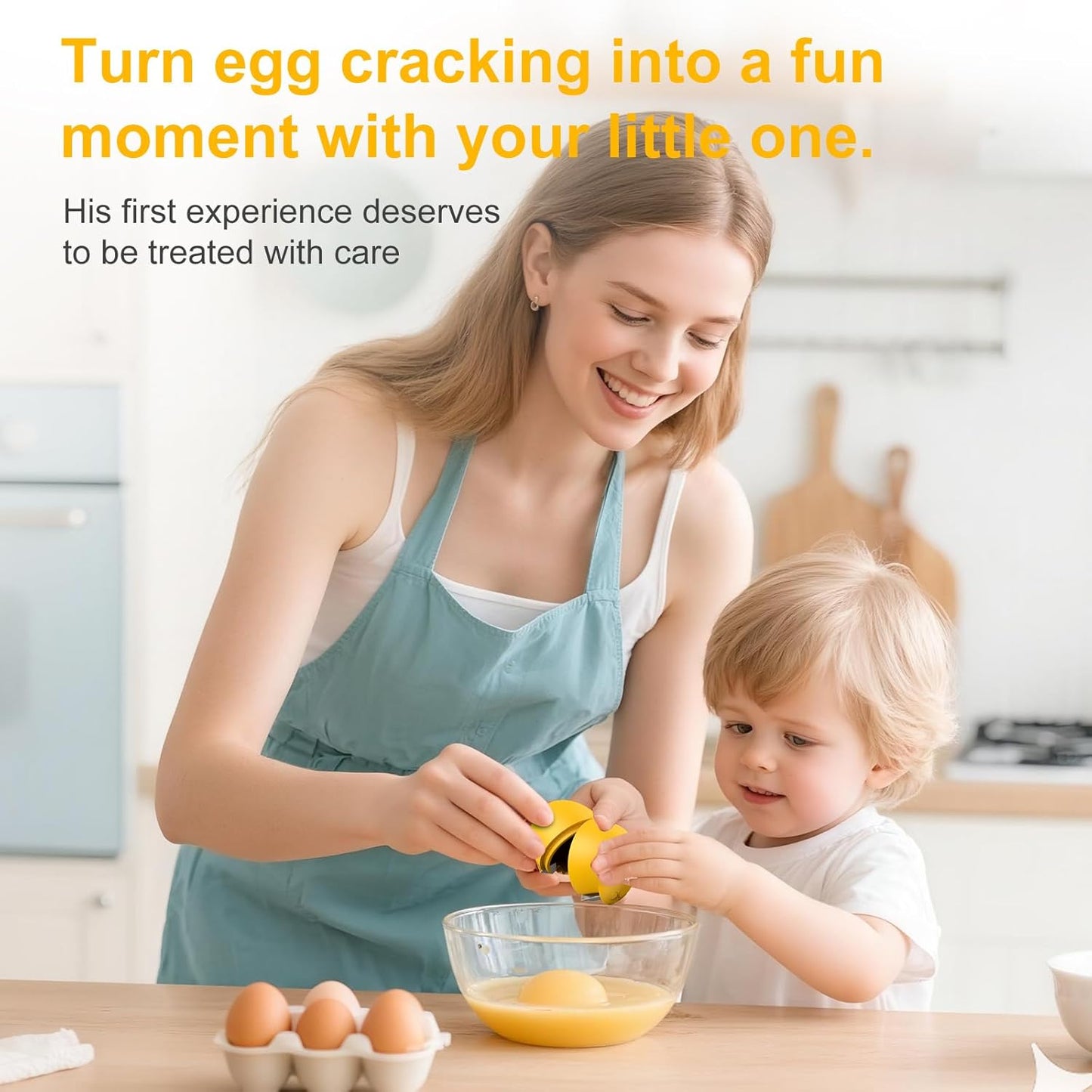 Egg Cracker, Silicone Egg Shell Opener, Cute Egg Shaped Design, Opens Eggs with Ease, A Little Happiness Boost for Your Kitchen. (Color: Red, 1-Pack)