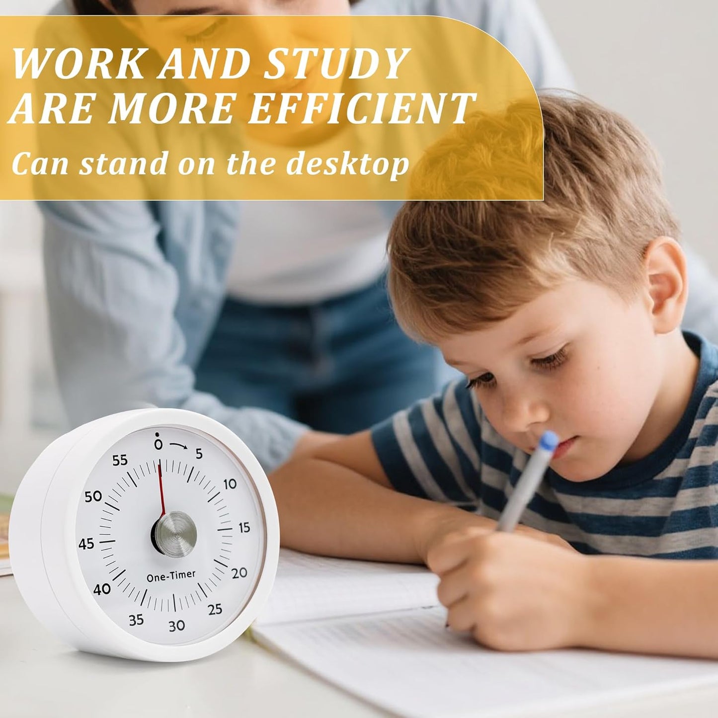 Visual Timer,Kitchen Timer for Cooking with Alarm & Silent Operation,60-Minute Countdown,Magnetic Base,Multi Functional Buttons,High Definition DigitalTimers for Kitchen/Study/Gym/Work