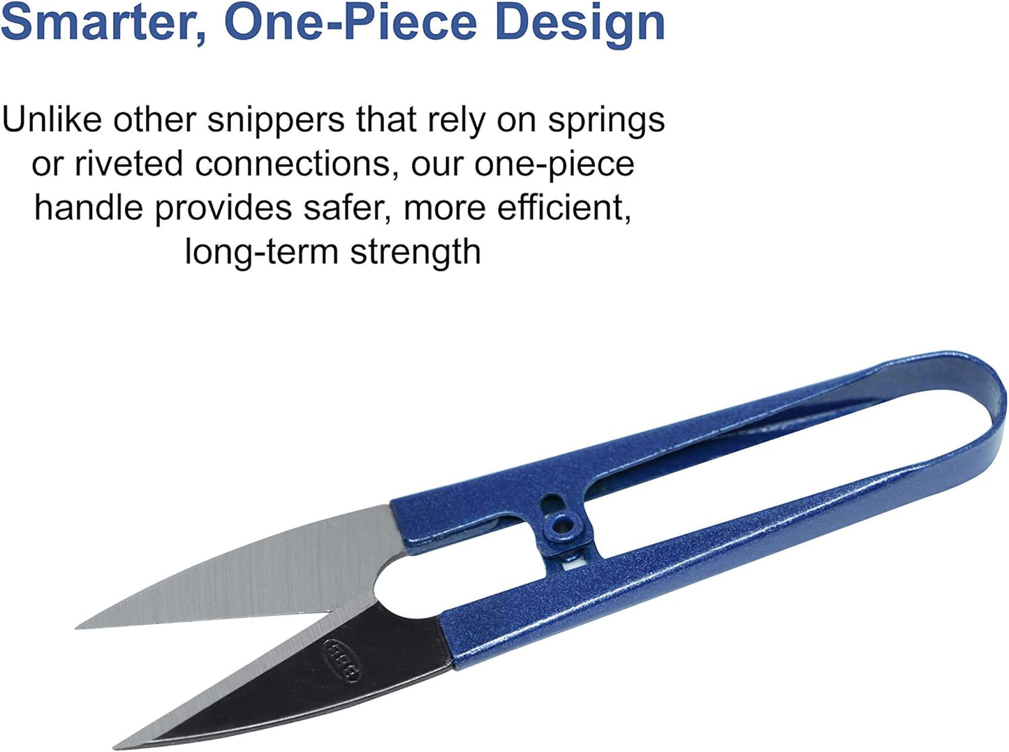 Beaditive Sewing Scissors (3-Piece Set) High-Carbon Steel Thread, Yarn, Embroidery Clippers | Handheld Snippers for Arts, Crafts, and DIY Projects | Multipurpose Use Navy Blue
