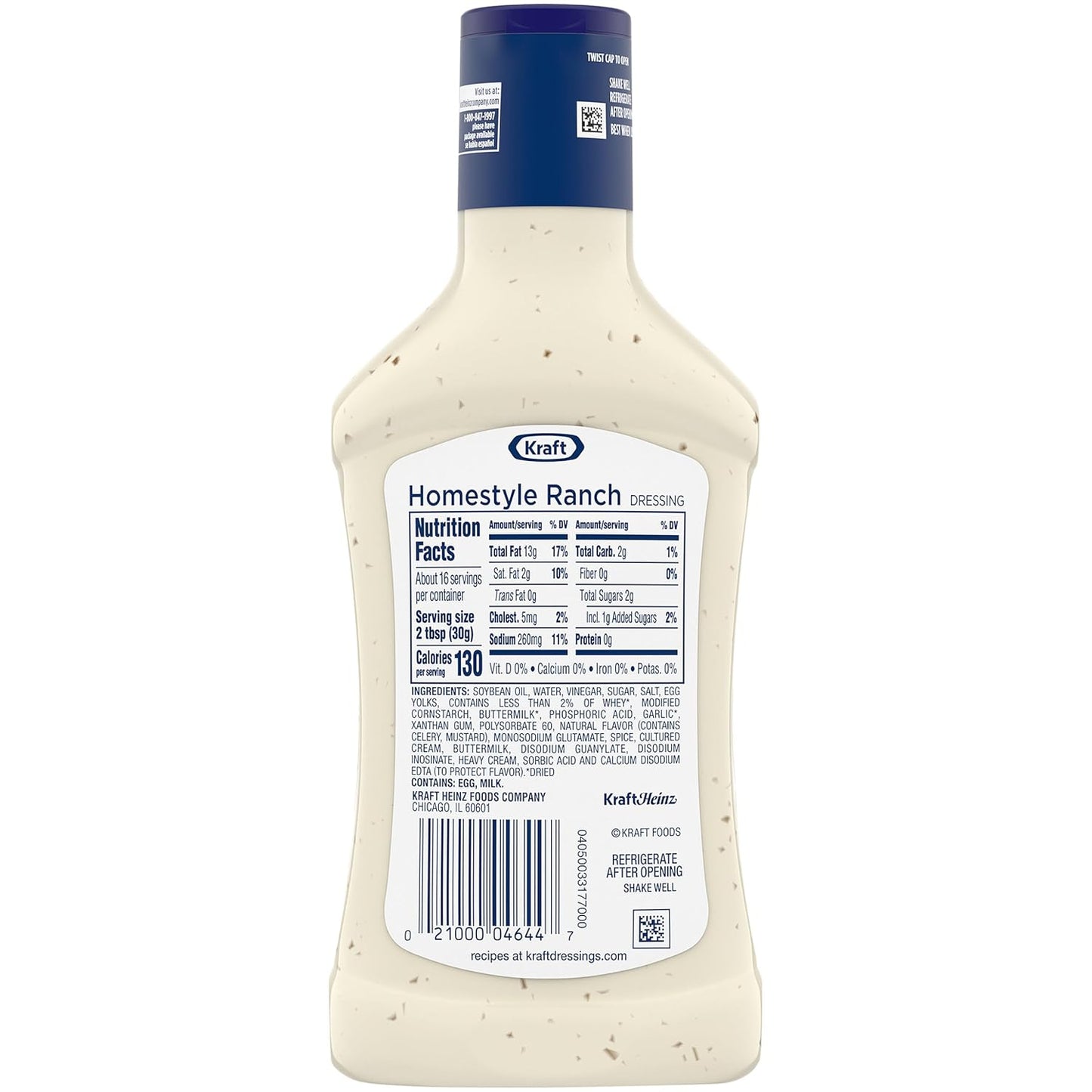 Kraft Classic Ranch Dressing, 16 fl oz Bottle