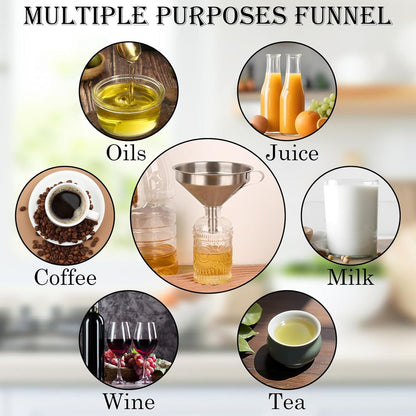 4 Pack Food-Grade Plastic Strainers, Filter Juice for Soybean Milk, Tea, Coffee, Honey Juices Wine and Liquid Transfer