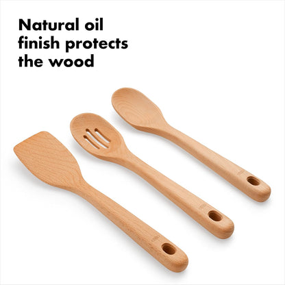 OXO Good Grips 3-Piece Wooden Spoon Set