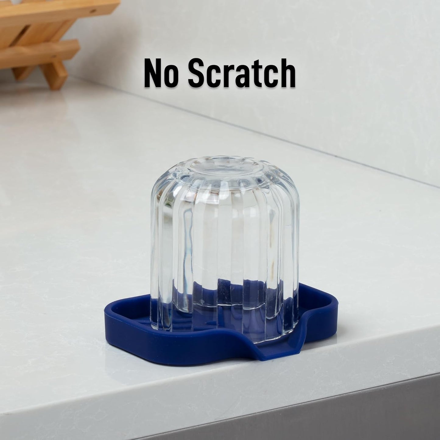 Zulay Kitchen (9x3.5in Sponge Holder for Kitchen Sink - Flexible Heavy-duty Multipurpose Sink Caddy - Counter Organizer for Kitchen, Bathroom, Makeup, Trinkets & More! (Grey)