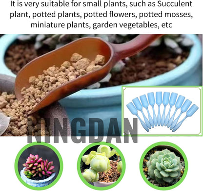 10Pcs NINGDAN Mini Shovel,Plastic Mini Gardening Shovel Spoons Soil Scoops,Cultivation Digging Transplanting Tools for Succulents Potted Flowers,Milk Powder/Coffee Beans Scoops (5 Colors)