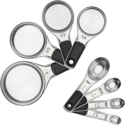 OXO Good Grips 4 Piece Stainless Steel Measuring Spoons with Magnetic Snaps
