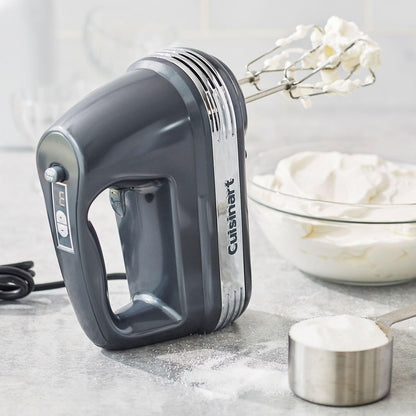 Cuisinart Power Advantage Plus 9-Speed Hand Mixer, 220W Motor, Electric Mixer with Dishwasher-Safe Beaters, Storage Case, HM-90BCS, Brushed Chrome