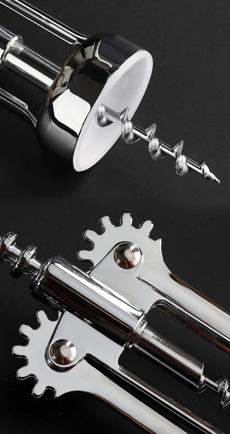 New Star Foodservice 48209 Zinc Alloy Wing Corkscrew, 7-Inch