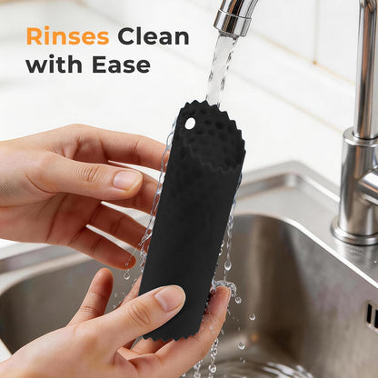 Silicone Garlic Peeler Tube Roller, Effortless Single & Bulk Clove Peeling, Odor-free Kitchen Tool, Stores 10-12 Cloves (Black,Green)