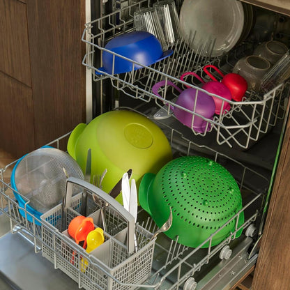 Joseph Joseph Nest 9 Plus, 9 Piece Compact Food Preparation Set with Mixing Bowls, Measuring cups, Sieve and Colander, MultiColor