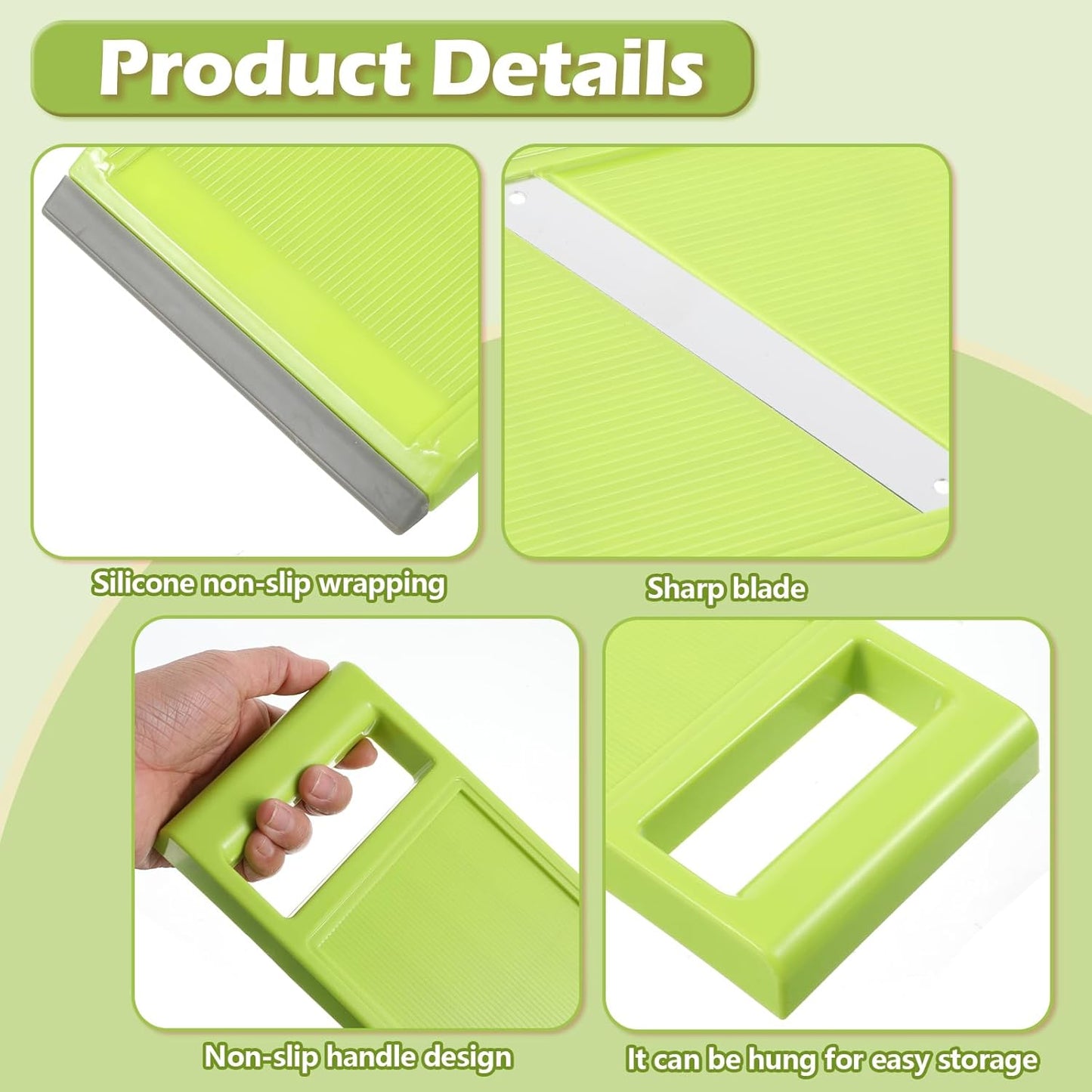 Oruola Handheld Mandoline Slicer,Stainless Steel Handheld Potato Slicer,Portable Vegetable Chip Maker for Vegetable Fruits Potato Cheese Cucumber Carrot,Quick Uniform Slice