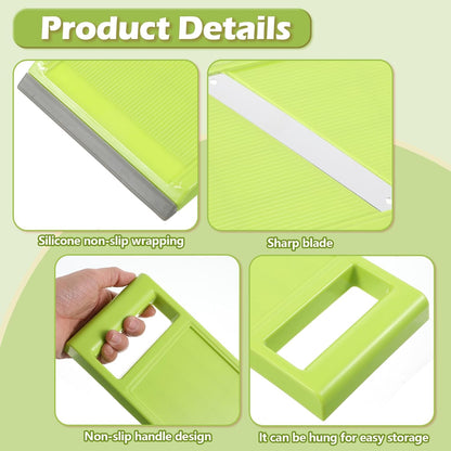 Oruola Handheld Mandoline Slicer,Stainless Steel Handheld Potato Slicer,Portable Vegetable Chip Maker for Vegetable Fruits Potato Cheese Cucumber Carrot,Quick Uniform Slice