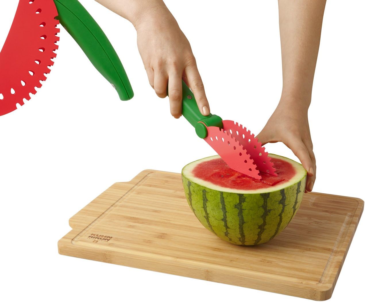 Kuhn Rikon Original Melon Knife Color, Red/Green