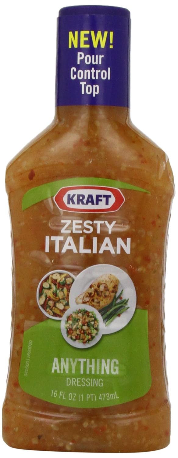 Kraft Zesty Italian Dressing Family Size, 24 fl oz Bottle