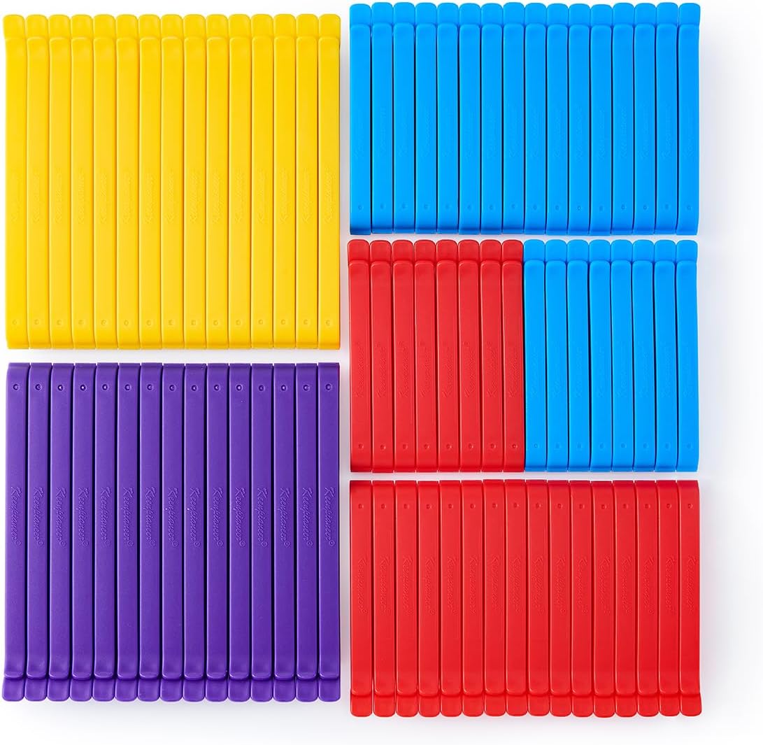 Keenpioneer Decorating/Icing Bag Sealing Clips, 60 Pack, Multipurpose for Food and Snack Storage, 3inch, 4inch and 6inch long
