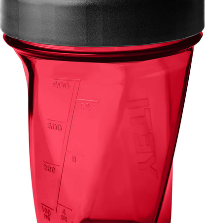 YETI Yonder Helimix Vortex Blender Shaker Bottle Holds up to 20oz | No Blending Ball or Whisk | USA Made | Portable Pre Workout Whey Protein Drink Shaker Cup | Dishwasher Safe, Clear