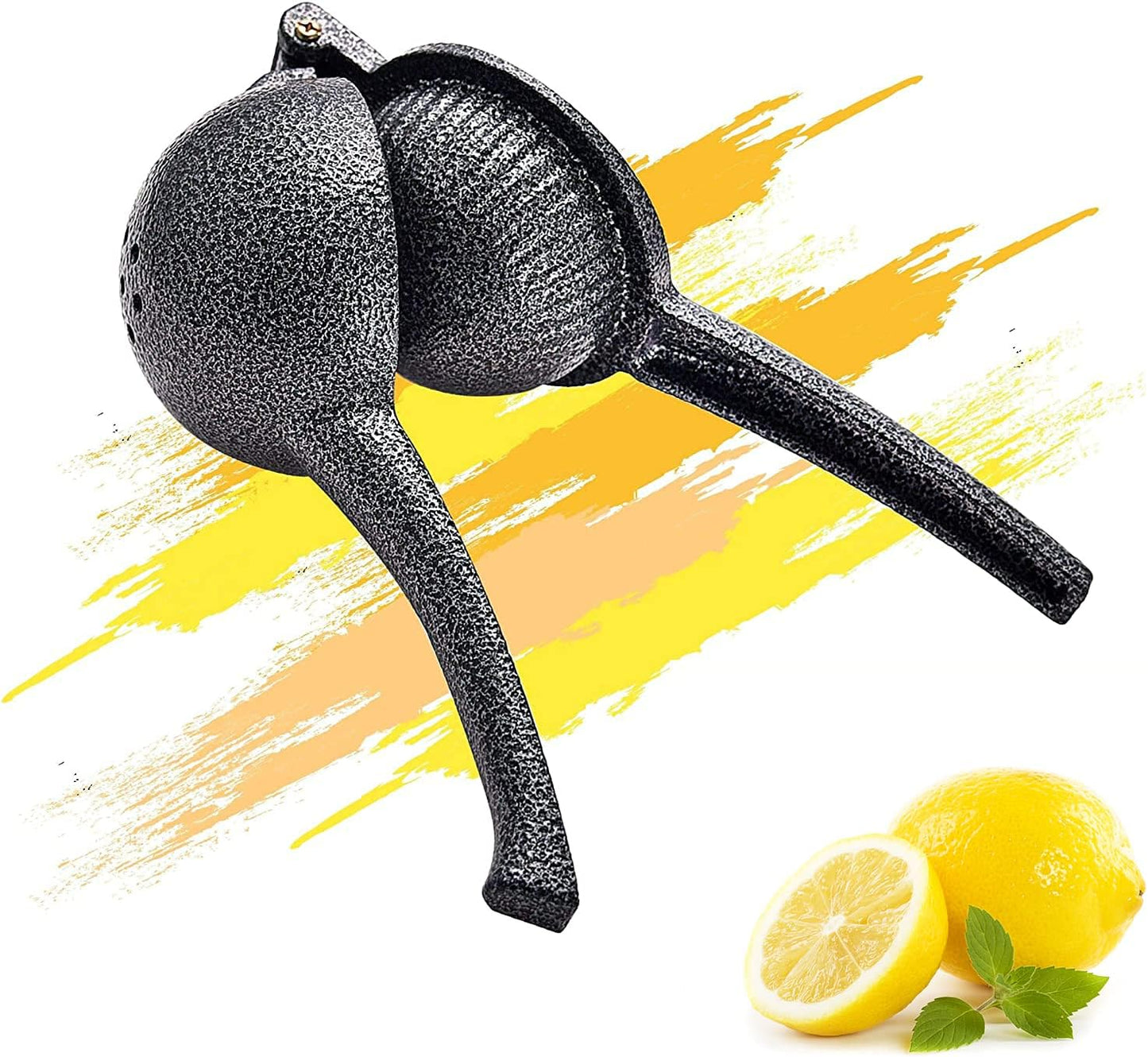 ARC, J-002 Cast Iron Lemon Lime Squeezer, Heavy Duty juicer hand press, Fresh citrus juicer press, Great for Juicing Oranges, Pomegranate, Lemons & Limes (2.4")