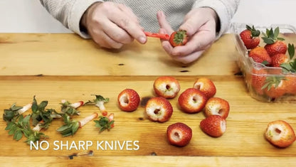 Berry Blaster Strawberry Stem Remover/Corer/Fast & Easy Huller (1-Pack)
