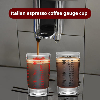 2Pcs Shot Glass Measuring Cup, 4 Ounce Heavy Base Jigger, Espresso Shot Glasses, Liquid Cup, Round Shot Glasses, Small Cups for Vodka, Whiskey, Tequila, Espresso, Liquor (2, Red)