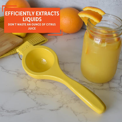 IMUSA Lemon or Lime Manual Squeezer, Citrus Juicer for Max Extraction, Green