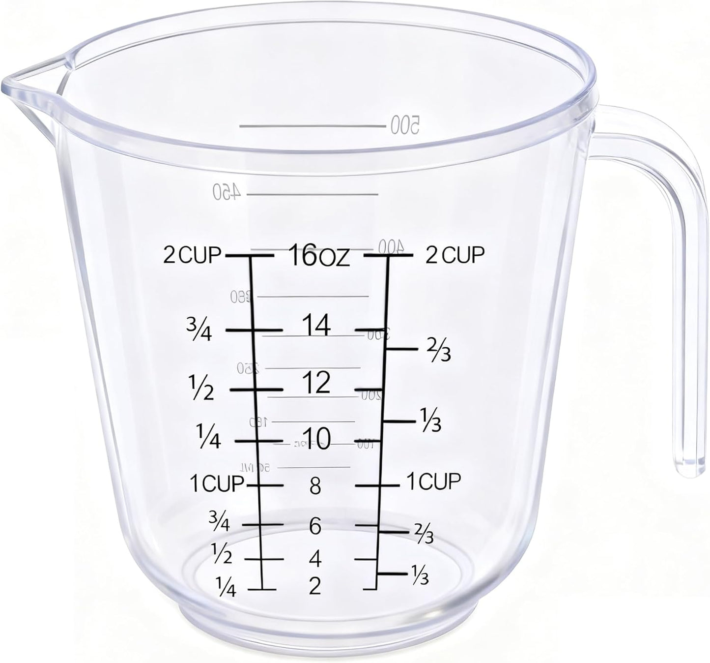 DOTINGHUX Measuring Cup, 1 ½ Cup, Clear