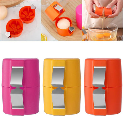 3pcs Egg Shell Opener for Hard Boiled Eggs Stainless Steel Egg Peeler Tool Easy Egg Cracker Tool for Raw Eggs, Egg Slicer for Raw Eggs Kitchen Gadgets for Baking