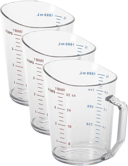 Cambro 200MCCW 2 qt Capacity, Camwear Clear Polycarbonate Liquid Measuring Cup (200MCCW135)