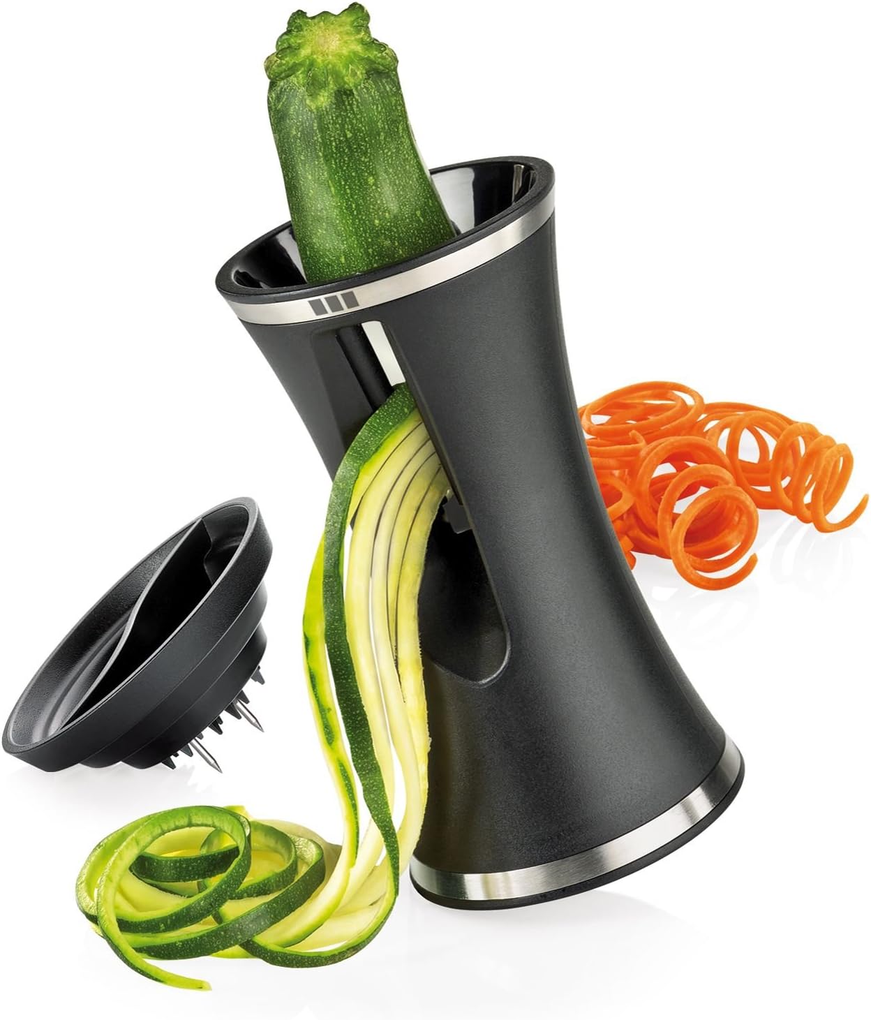 Küchenprofi K1350001000 Olera Spiralizer for Vegetables, 6" H x 3.5" diameter, Black