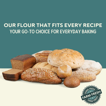 Fairhaven Mill Organic Grain Pastry Flour - USDA Certified Organic and Non-GMO - Low Protein for All Pastry Applications, Cookies, Muffins & Everyday Baking - USA Grown and Milled - 5 lbs Bag