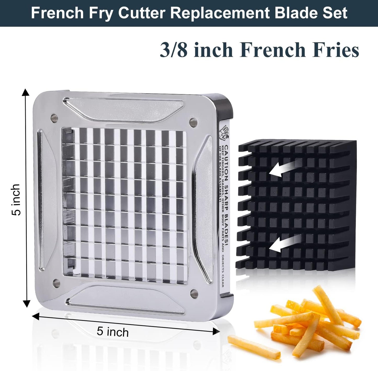Sopito French Fry Cutter Replacement Blade for V6, 1/4 Inch