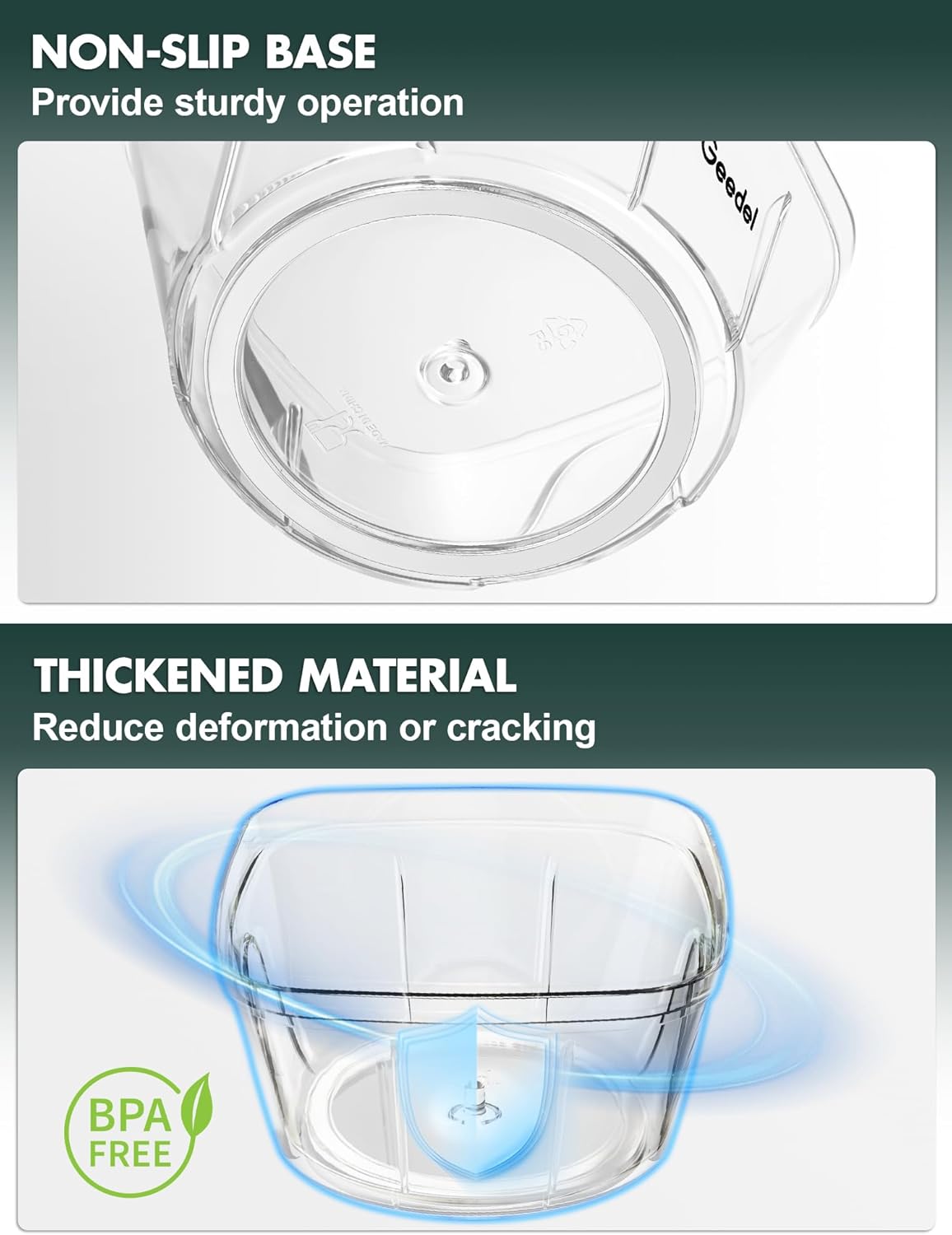 Manual Pull Food Chopper, Hand Pull String Onion Chopper Dicer for Kitchen, Easy Cleaning Food Chopper for Vegetables, Fruits (500 ML)