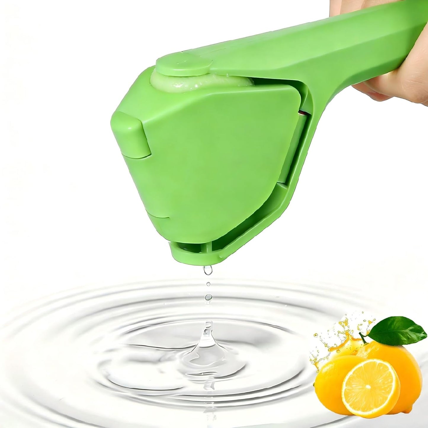 Lemon Squeezer, Effortless Manual Flat Lime Juicer Squeezer, Fold-Flat Citrus Juicer, Hand Citrus Press, Sturdy Flat Manual Lemon Juicer, Suits Lime & Lemon (Yellow)