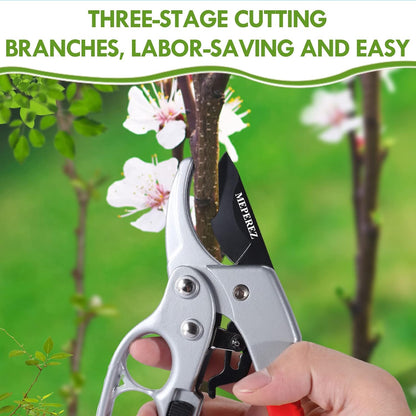 Premium Germany Pruning Shears, Work 3 Times Easier, Pruners Heady Duty, Sharp Garden Clippers Cut Fresh Flower, Hedge, Herb, Indoor Plants, Gardening Tools Scissors, Arthritis Weak Hand Snips
