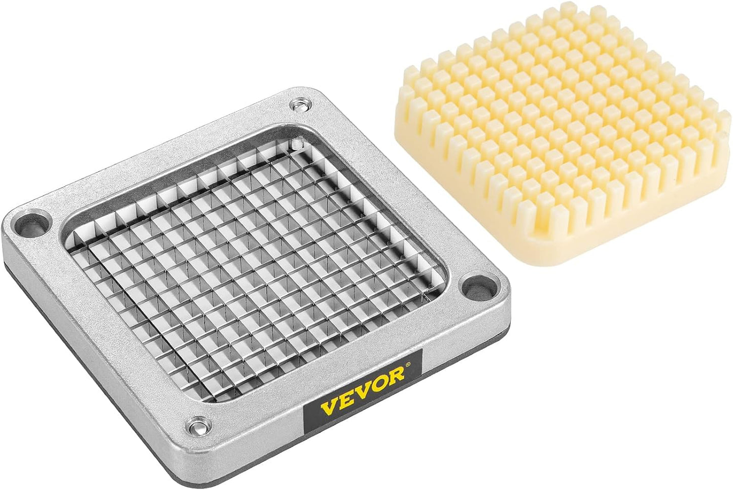 VEVOR Commercial Vegetable Chopper w/ 4 Replacement Blades, Stainless Steel French Fry Cutter Potato Dicer & Fruit Slicer for Restaurants & Home Kitchen