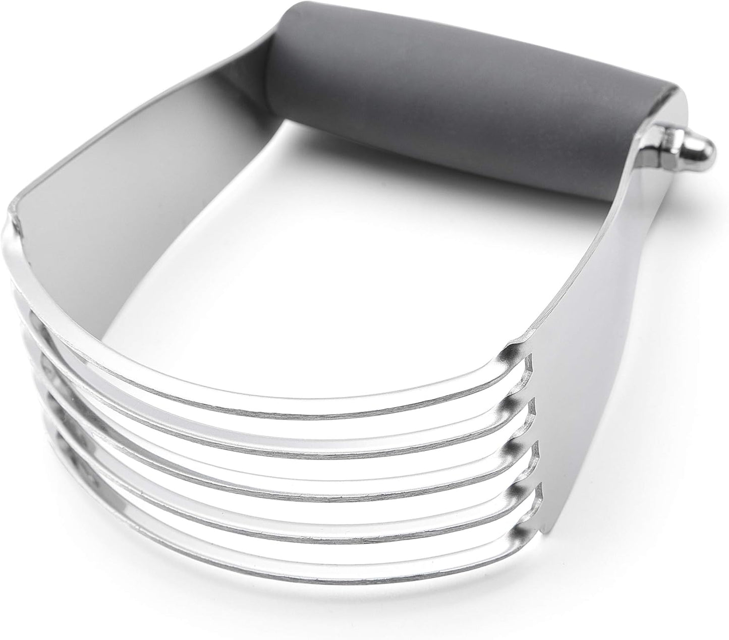 Spring Chef Dough Blender, Top Professional Pastry Cutter with Heavy Duty Stainless Steel Blades, Medium Size, Black