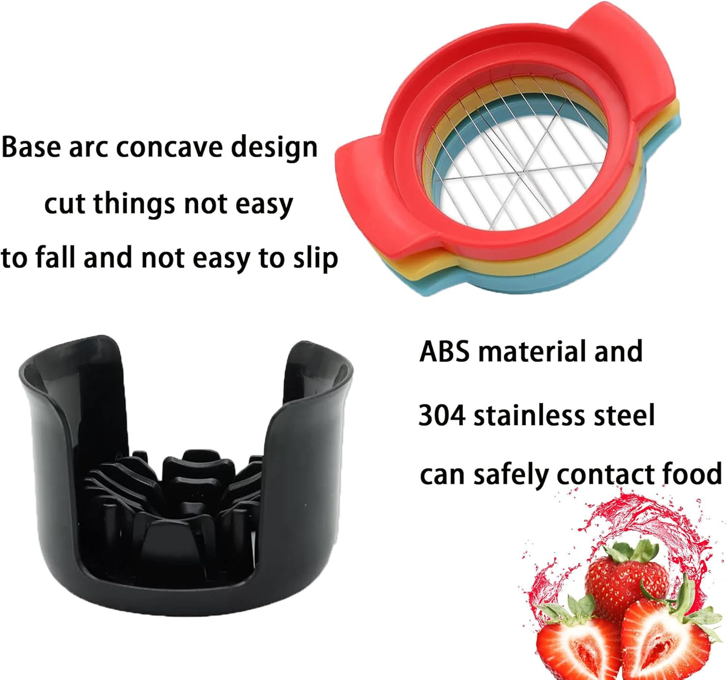Deviled Egg Maker – 3-in-1 Egg Slicer and Piercer Combo Tool with Stainless Steel Blades for Hard Boiled Eggs, Soft Fruits, Heavy Duty, Dishwasher Safe, Compact Kitchen Gadget