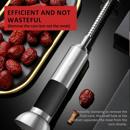 VolksRose Cherry Pitter Tool, Multi Stoner Fruit Remover with Stainless Steel Rod, Dates Pitting Device for Red Dates, Hawthorn, Cherries, Jujubes