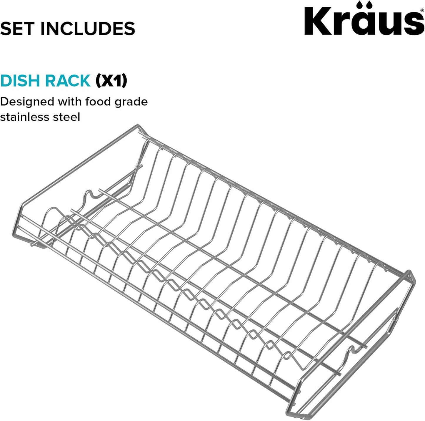 KRAUS Stainless Steel Colander for Workstation Kitchen Sink, CS-6