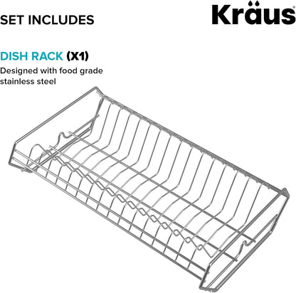 KRAUS Stainless Steel Colander for Workstation Kitchen Sink, CS-6