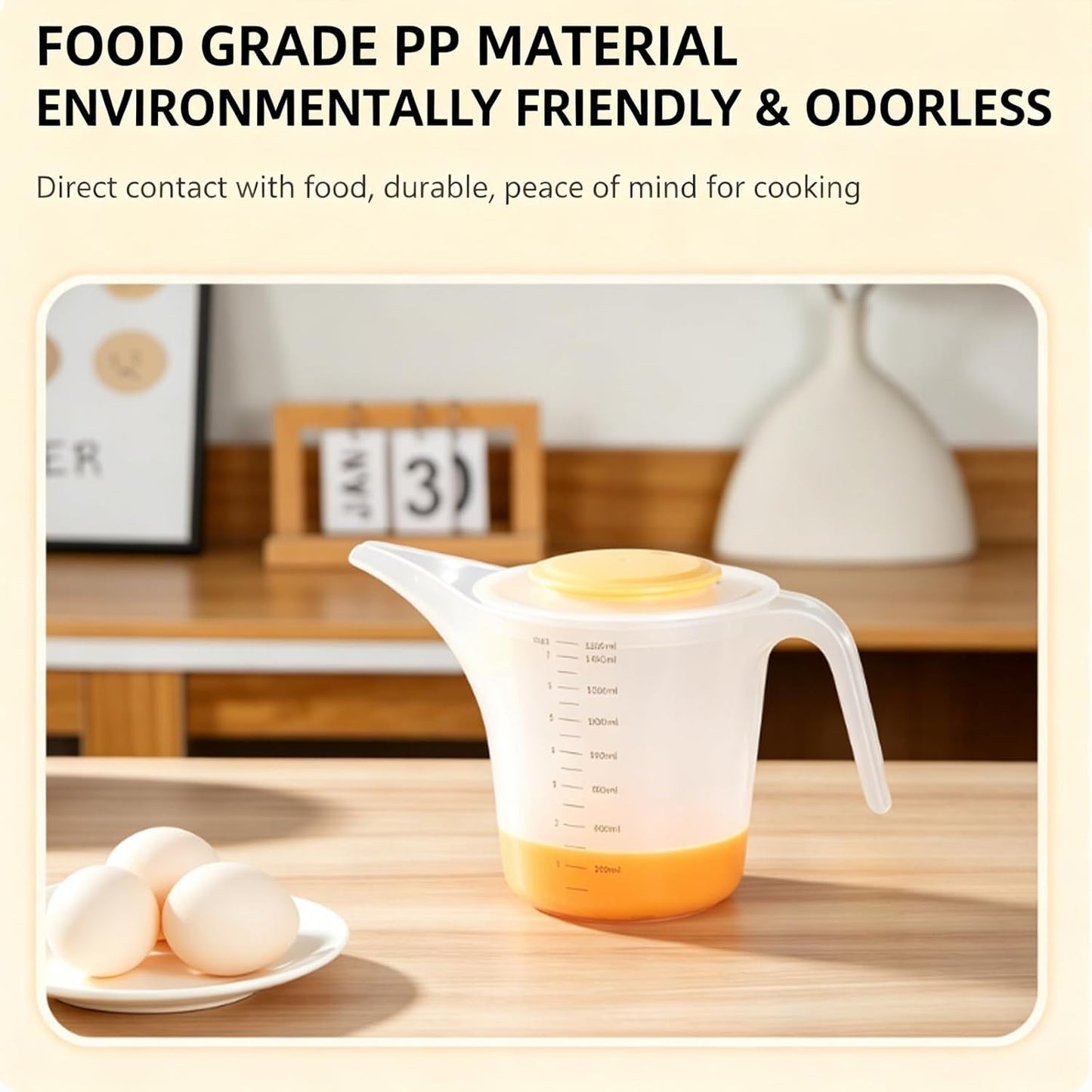 1500ML Measuring Funnel Pitcher, Measuring Cup With Long Spout, Large Capacity Funnel Cake Dispenser For Bakeware, Pancake, Batter, Muffin, Soap Making Supplies, Watering