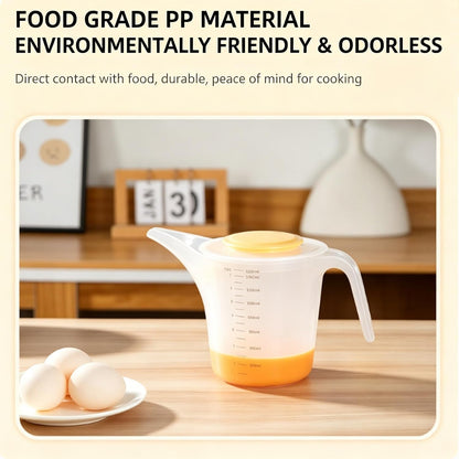 1500ML Measuring Funnel Pitcher, Measuring Cup With Long Spout, Large Capacity Funnel Cake Dispenser For Bakeware, Pancake, Batter, Muffin, Soap Making Supplies, Watering