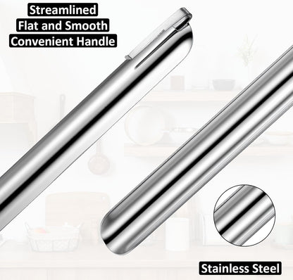 Table Crumb Sweeper Kitchen Scraper Crumb Sweeper Stainless Steel Bench Scraper for Bread Table Crumbs Cleaner with Pocket Clip, Quickly Clean Up Tables for Restaurants Home Tables(Silver)