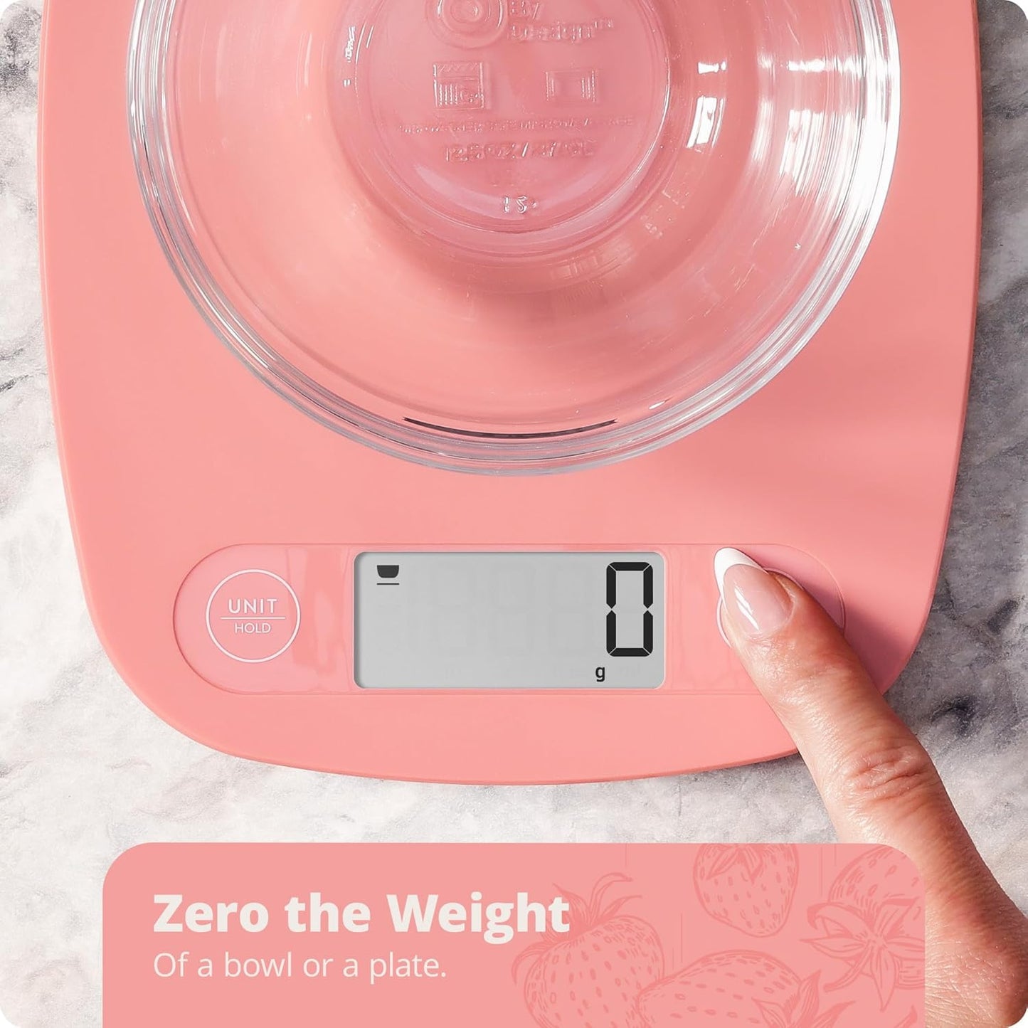 Greater Goods Food Scale – Digital Kitchen Scale, 1g Precision, Easy-Tare & Quick Conversion, Slim Compact Design, Durable & Portable | Ideal for Cooking, Baking & Meal Prep