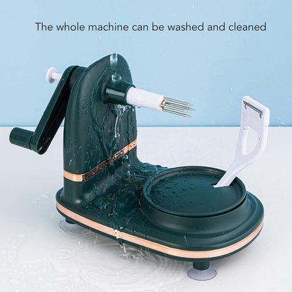 Topyond Apple Peeler Slicer Corer, Multi-Function Fruit Peeler with Stainless Steel Blades, Vegetable Peeler for Apples, Potatoes, Pears, Easy to Use Kitchen Tool