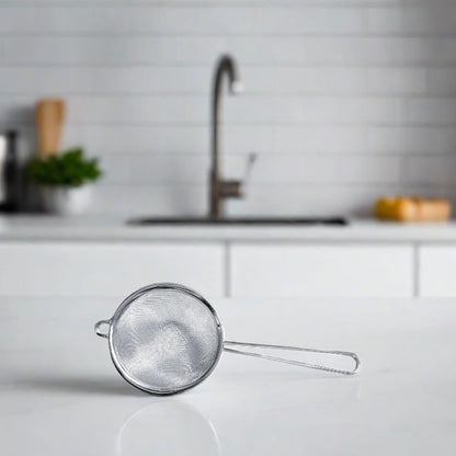 Cuisinox Fine Mesh Strainer, Stainless Steel with Handle, 3" x 8"